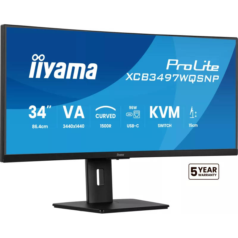 Moniteur Iiyama XCB3497WQSNP-B1 34" UWQHD 120Hz
