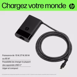 Chargeur HP 671R2AA#ABB 65 W USB-C