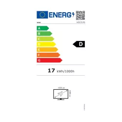 Ecran Acer KG270 P0bi 27H 16:9 1ms(VRB) 250nits 1xVGA 1xHDMI FreeSync EURO EMEA