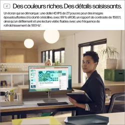 Moniteur HP 527da B11W6AT 27" FHD IPS 100Hz