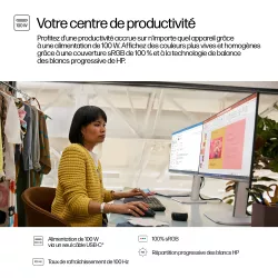 Moniteur HP 524pu 23,8" FHD USB-C