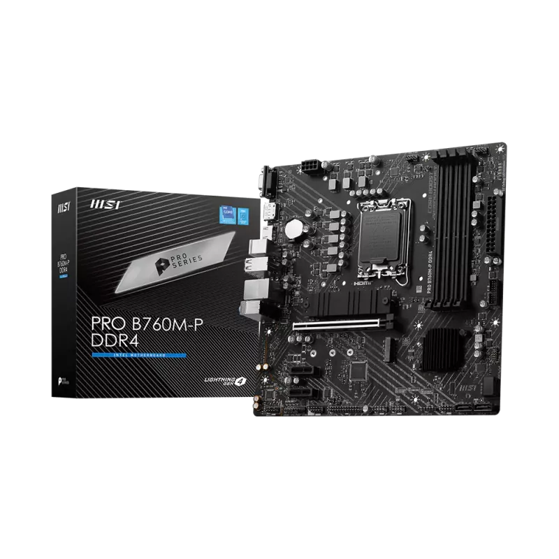 Carte mère MSI PRO B760M-P DDR4 mATX LGA1700