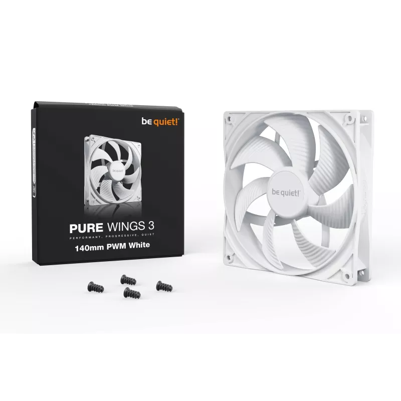 Ventilateur PC be quiet! Pure Wings 3 14 cm blanc