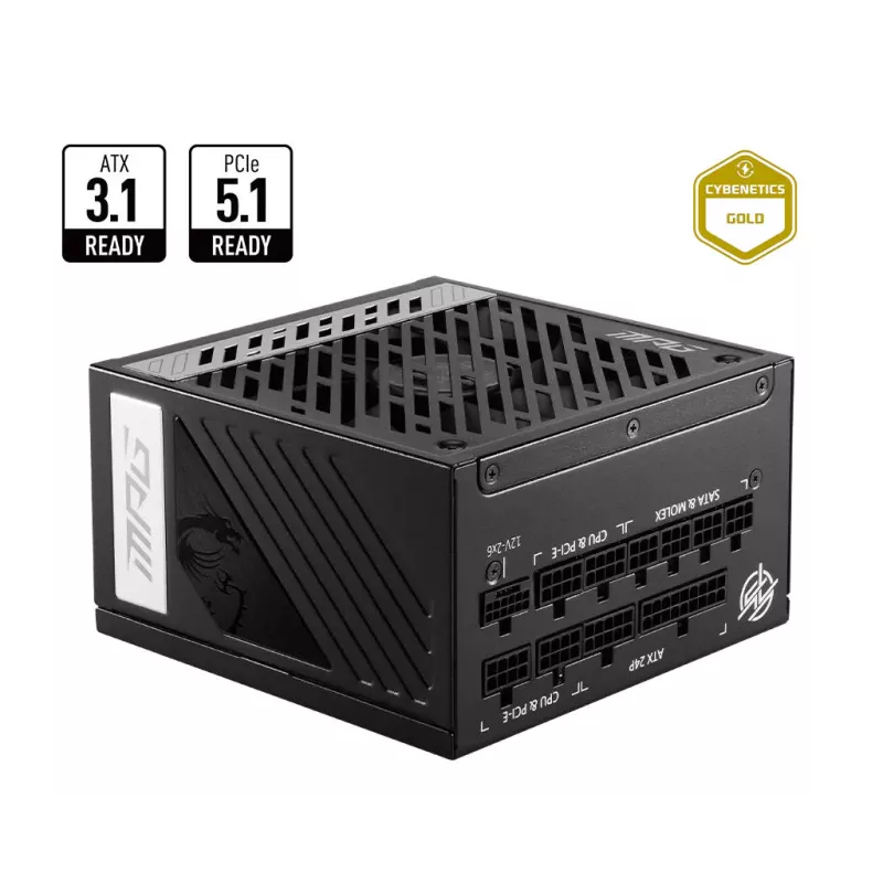 Alimentation MSI MPG A850G PCIE5 850W 80 PLUS Gold