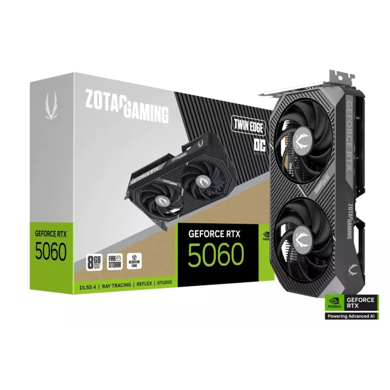 Carte graphique ZOTAC RTX 5060 Twin Edge OC 8 Go