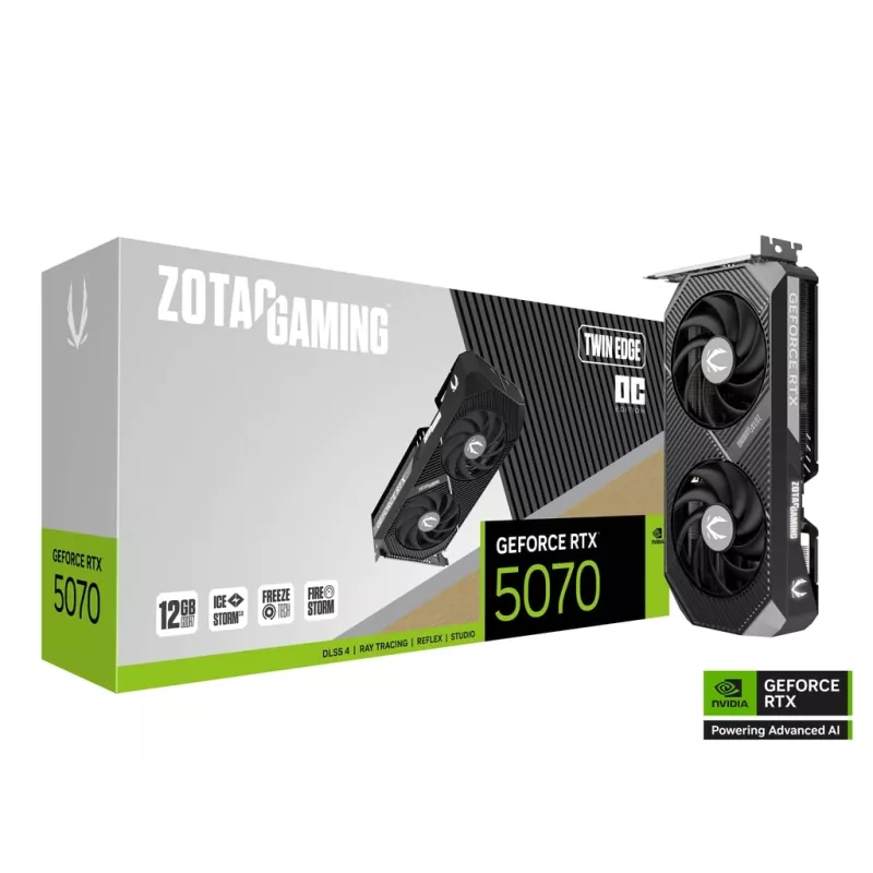 Carte graphique Zotac RTX 5070 Twin Edge OC 12 Go