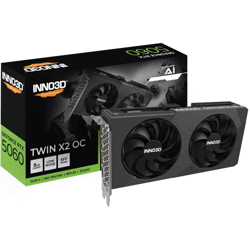 Carte graphique Inno3D RTX 5060 Twin X2 OC V2 8 Go