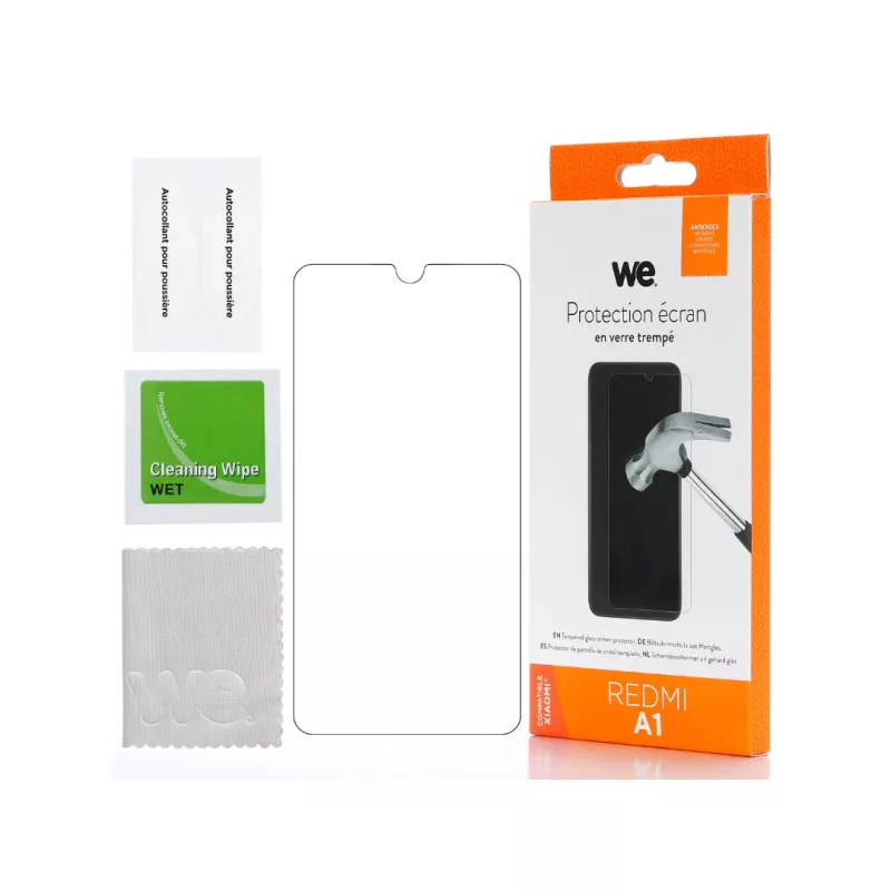 Verre trempé WE WE009REDMIA1 Redmi A1/A2 Noir