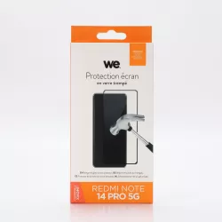 Verre trempé We Xiaomi Redmi Note 14 Pro 5G Noir
