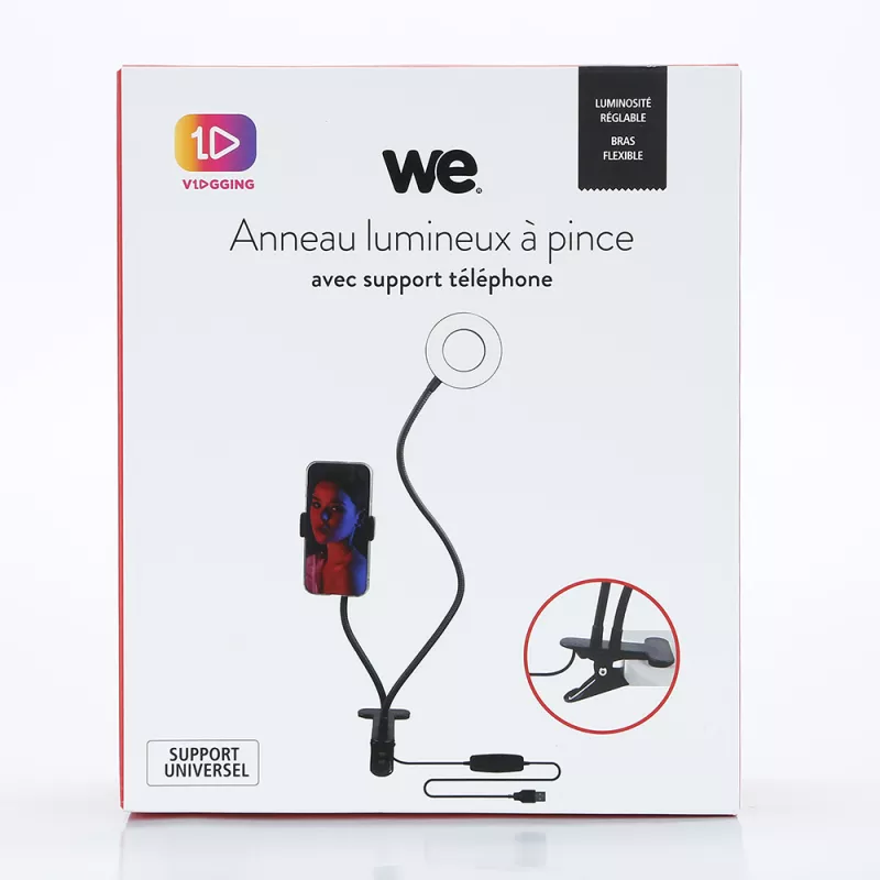 Anneau LED WE WEVLUMRINGSUPTELBRAS support tel 3 m