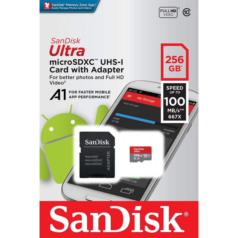 SanDisk Carte Mémoire Micro SDXC Ultra 128 Go