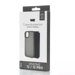 Coque WE WECOQMETALI12N Métal iPhone12/12Pro Noir
