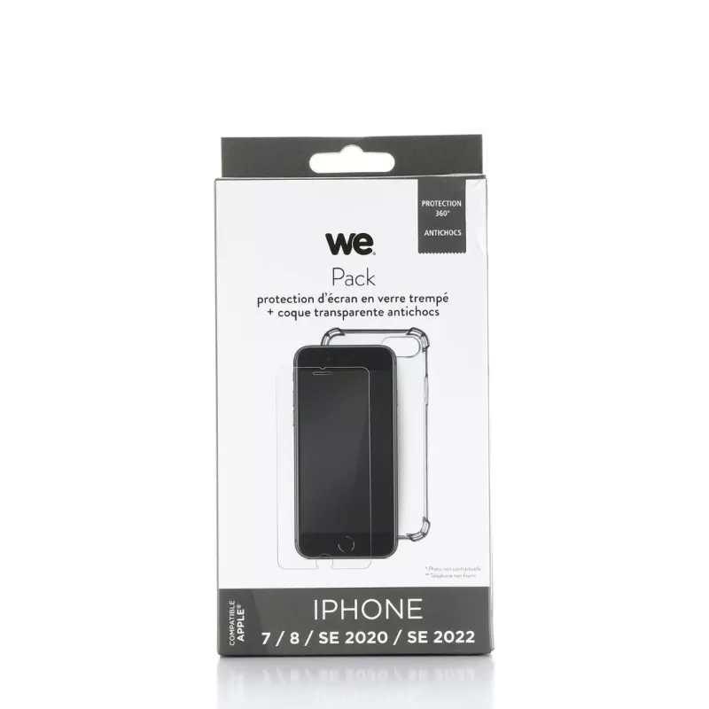 Pack verre trempé & coque WE PACK WEBUNDLETPUISE22