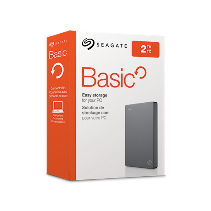 Disque Dur Externe Seagate Basic 2To (2000Go) USB 3.0 - 2,5 (Gris