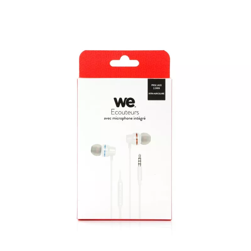 Écouteurs WE WEINTRAMICBL2 micro 3,5mm