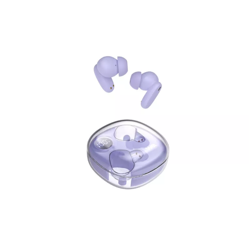 Ecouteurs CLAYRA violet sans-fil intra indicateur de charge