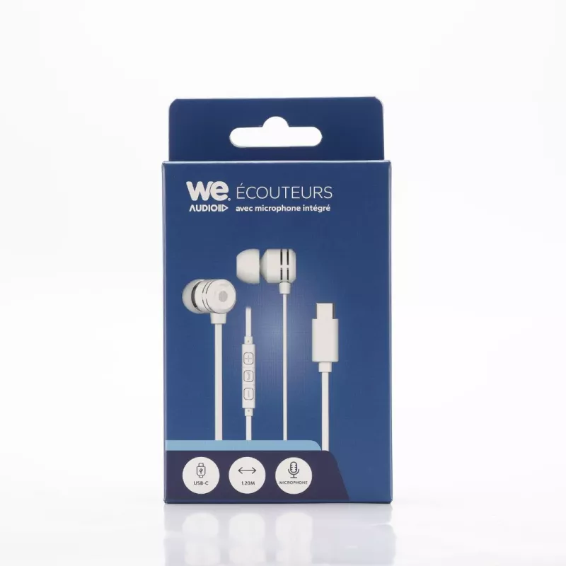 Écouteurs We WEINTRAMICUSBCBL3 USB-C micro 1,20 m