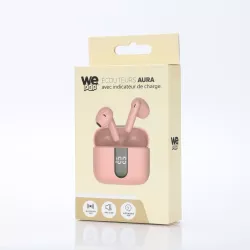 Écouteurs WE AURA Bluetooth ANC Rose