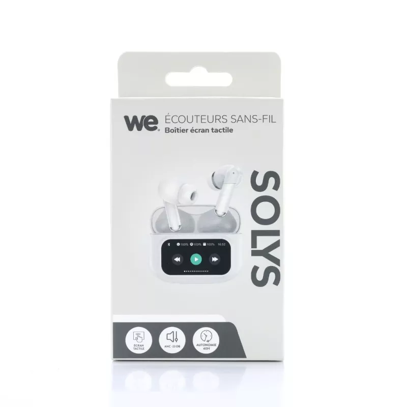 Écouteurs sans-fil SOLYS ANC+ENC 40mAh