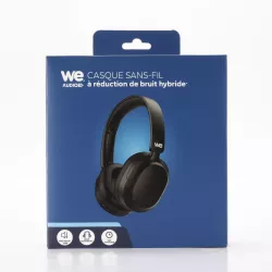 Casque Bluetooth WE WECASBTANCN ENC&ANC 35dB Noir