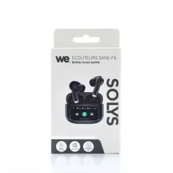 Écouteurs Bluetooth WE SOLYS ANC écran tactile