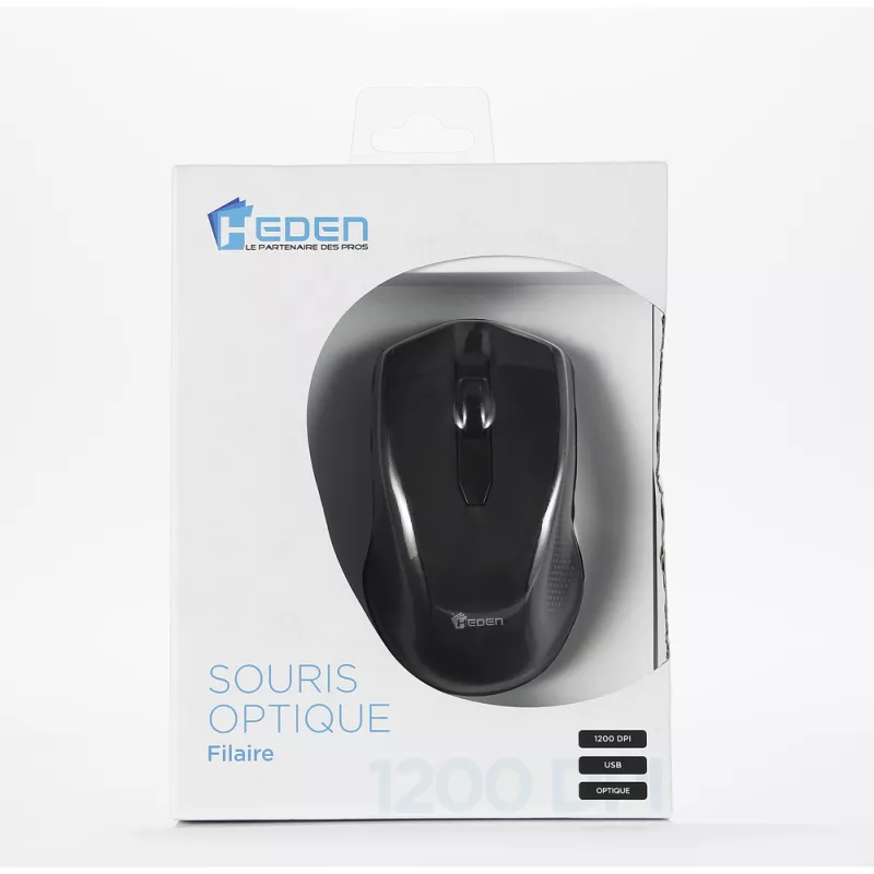 Souris USB Heden SUSBOPTCA4 1200 dpi