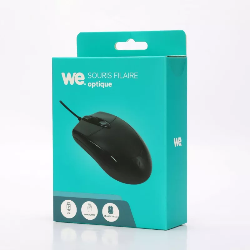 Souris filaire WE WESOURFILGRN 1200DPI ambidextre