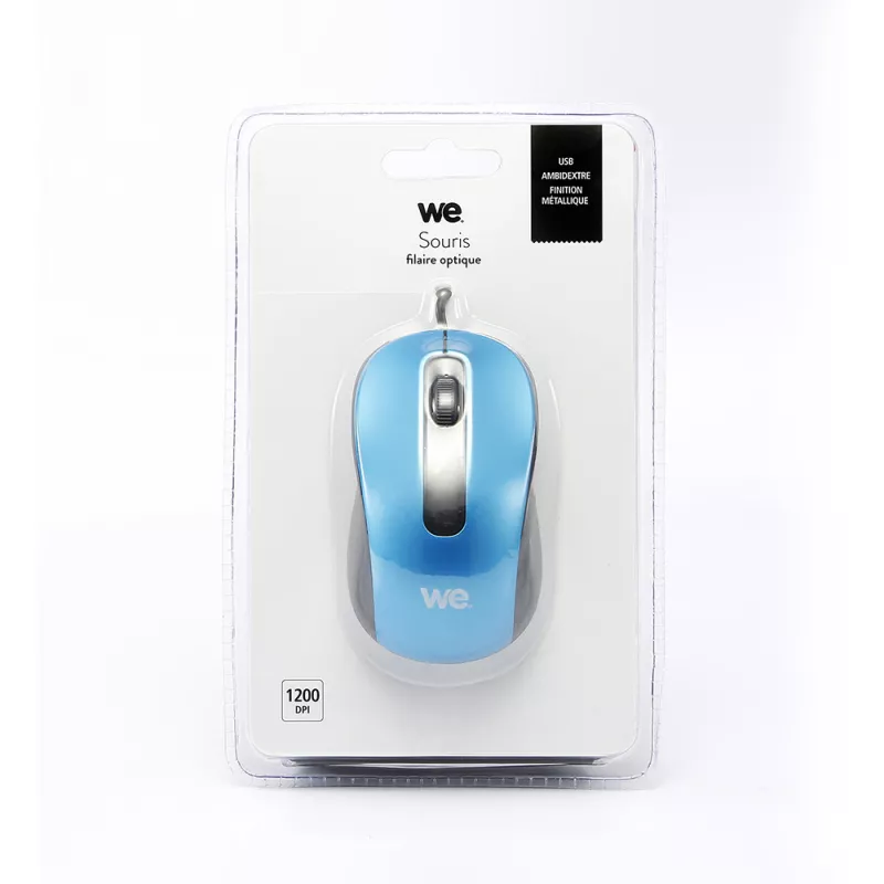Souris filaire WE WESOURFILMTLB 1200 DPI USB 1,5 m