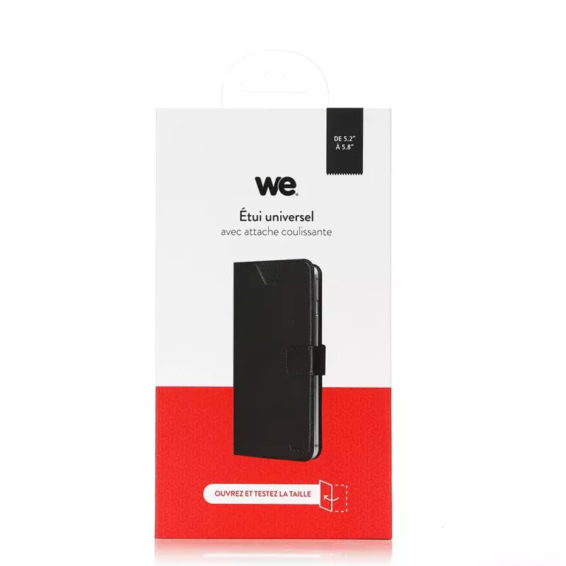 Étui Folio WE WEFOLIOUNIVNL 5,8" Noir