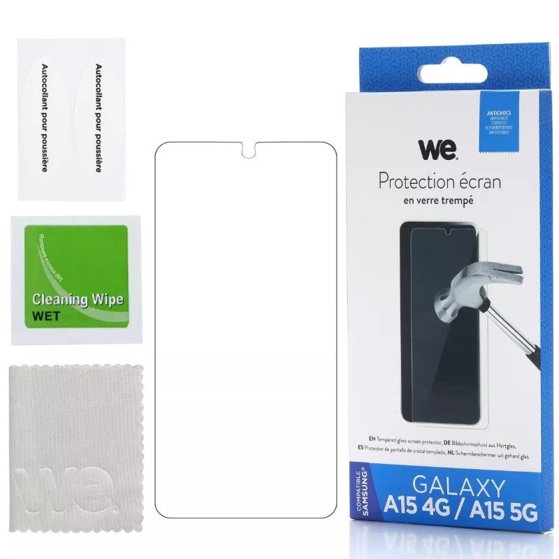 Verre trempé WE WE009SAMA155G Samsung A15 4G/5G