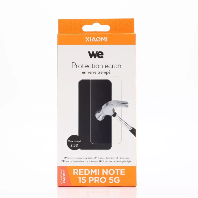 Verre trempé We Xiaomi Redmi Note 15 Pro 5G 2,5D