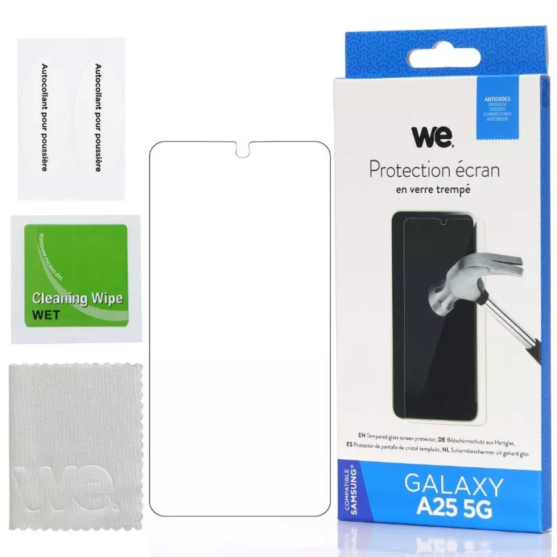 Verre trempé We Samsung A25 5G 9H 0,3 mm