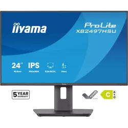 Ecran IIYAMA 24'' Ultra mince Noir IPS 1920x1080 16:9 120Hz 4ms 350cd/m  HDMI DP