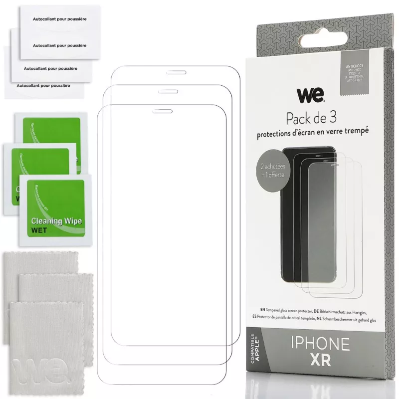 Verres trempés WE WEBUNDLEVTIXR iPhone XR