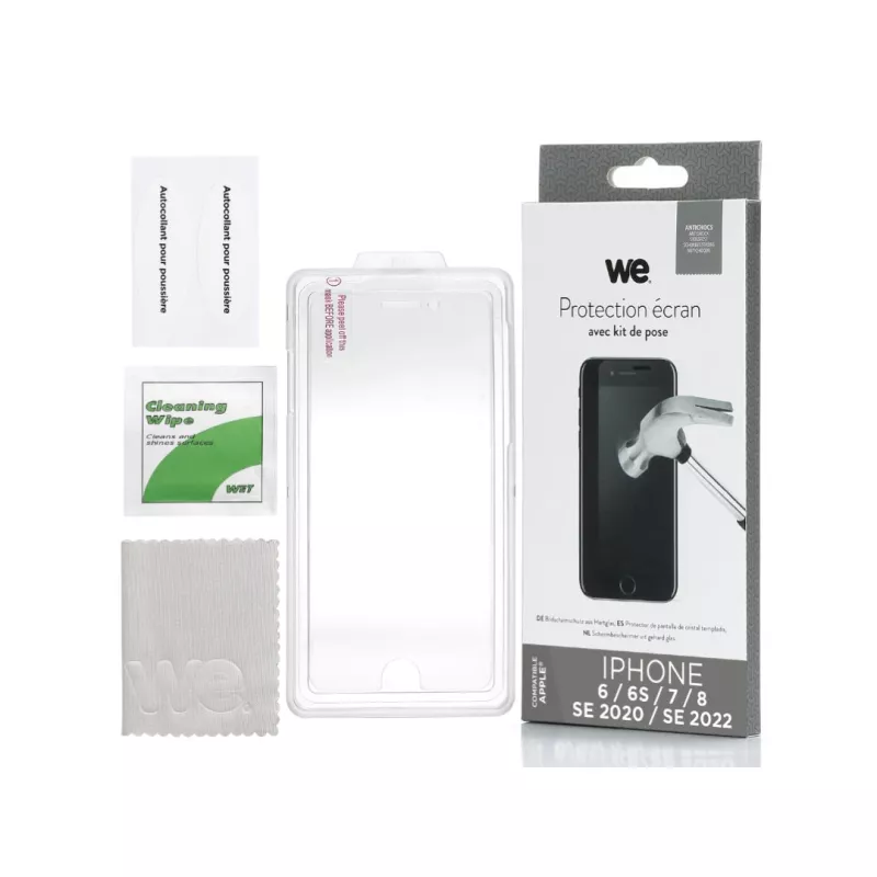 Verre trempé WE WEAPPVERI8 iPhone 6/6S/7/8/SE