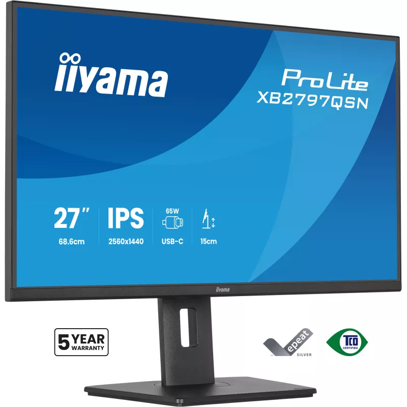 Écran iiyama ProLite XB2797QSN-B1 27" QHD USB-C