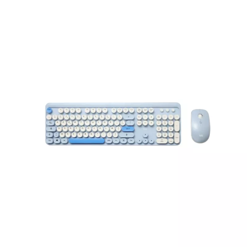 Clavier+souris sans fil WEPOPCLASOUSFILBLEU Bleu