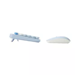 Clavier+souris sans fil WEPOPCLASOUSFILBLEU Bleu